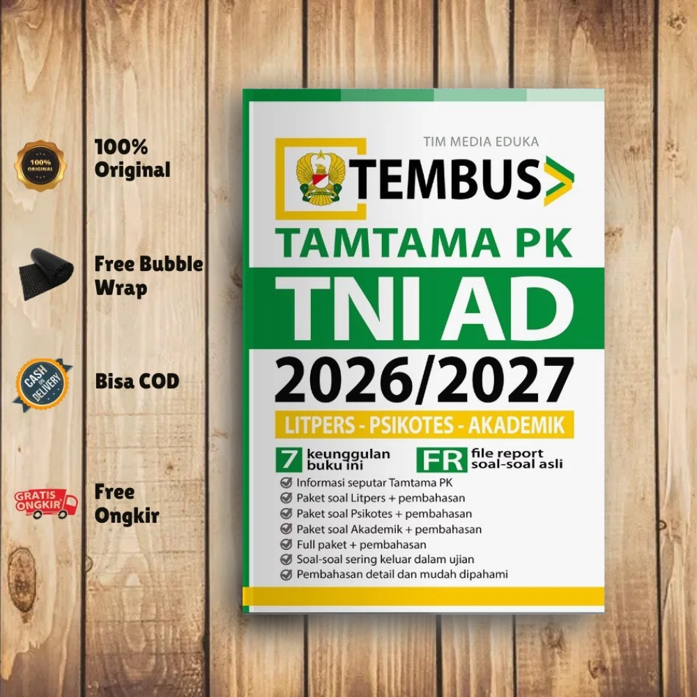 Media Eduka - Buku Tembus Tamtama PK TNI AD 2026/2027