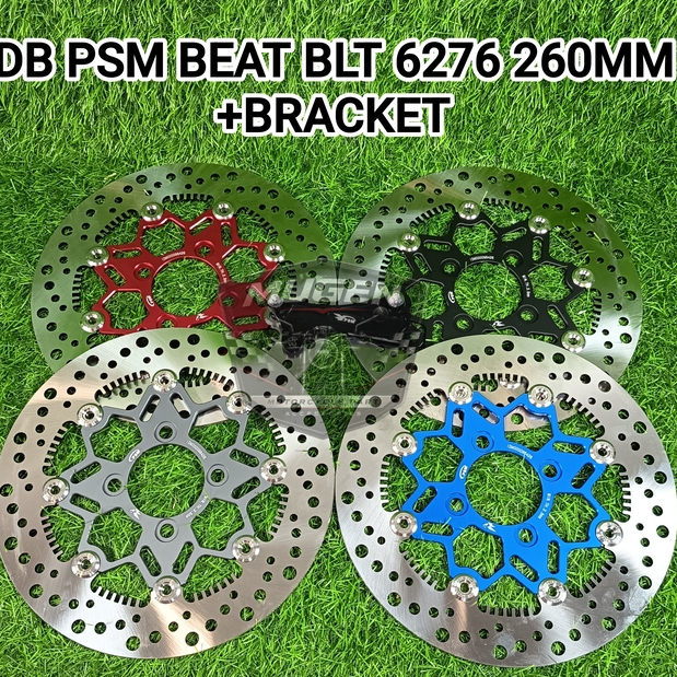 DISC BRAKE PIRINGAN CAKRAM PSM BEAT BULAT TIPE 6276 UKURAN 260MM + TERMASUK BRACKET DISK MOTOR LUBAN