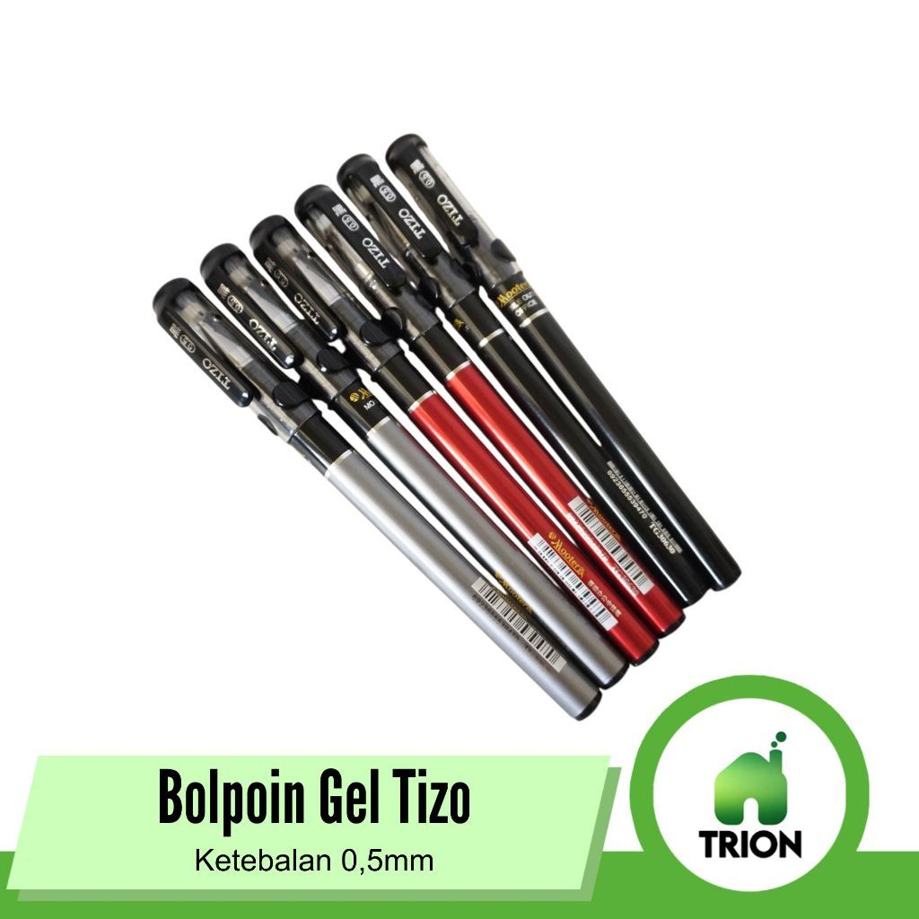Bolpen Gel Techjon Tinta Hitam 0.5mm TG30630