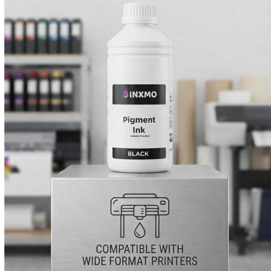 INXMO PIGMENT INK WF BLACK 1000ML