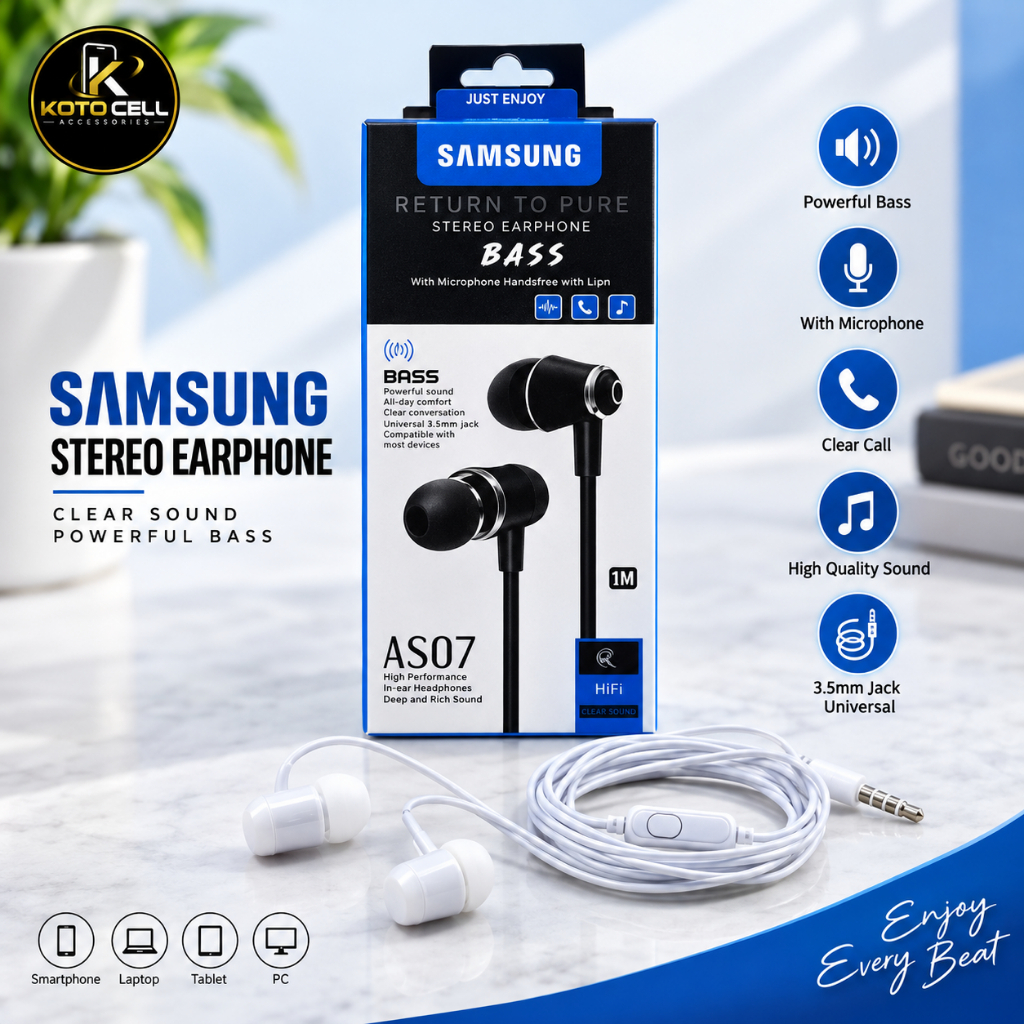 Headset Samsung AS07 BASS