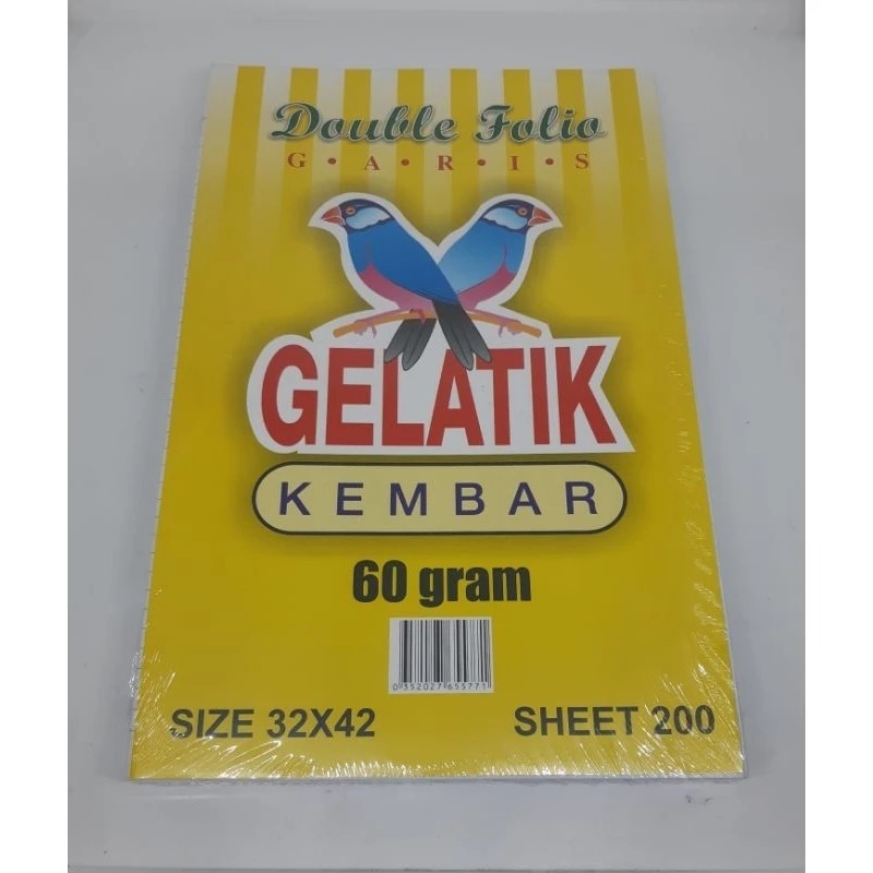 Gelatik - Buku Folio Garis / Double Folio garis / Gelatik Folio Bergaris Isi 200 Lembar