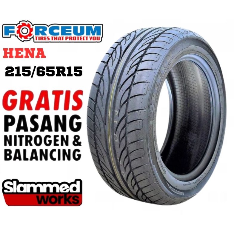 Ban Mobil R15 Tubeless Ukuran 215 65 R15  Forceum Hena
