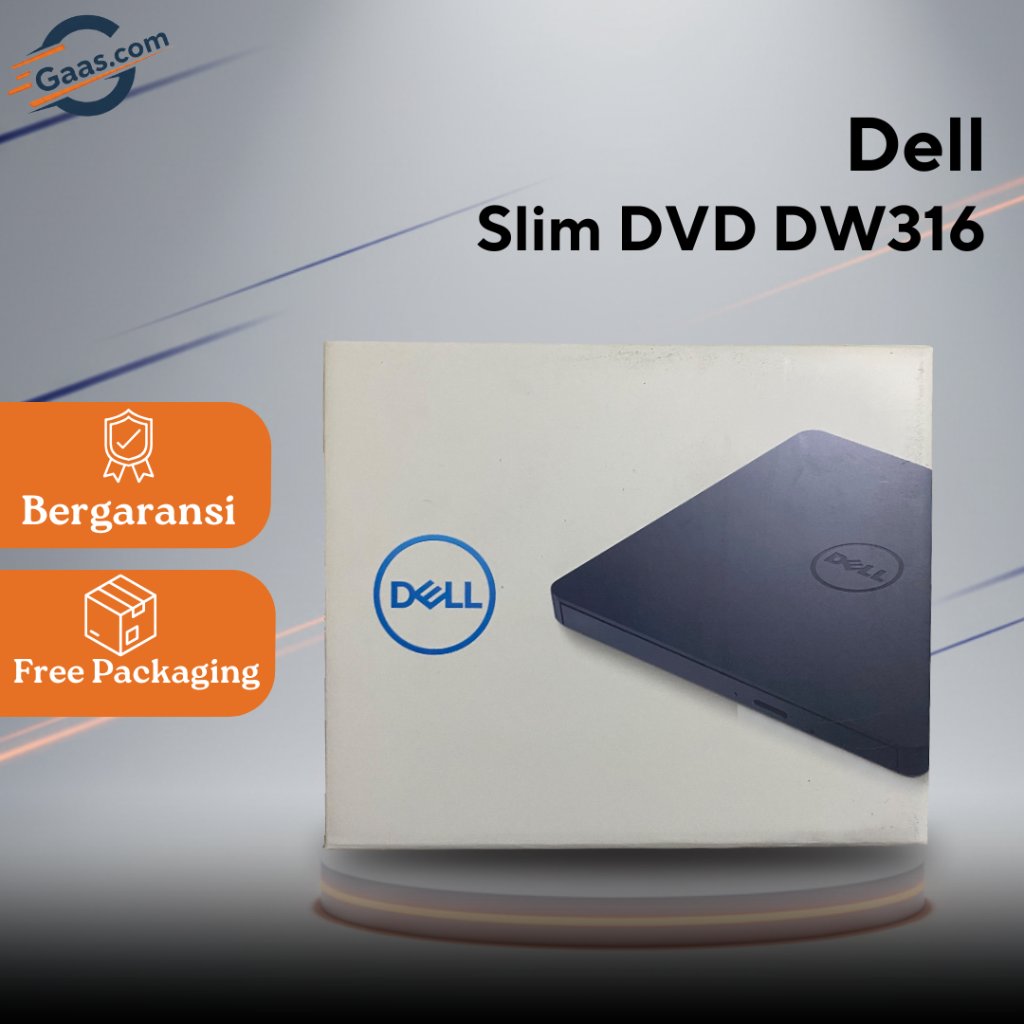 Dell Slim DVD RW DW316 External USB DVD/CD – Portable Optical Drive
