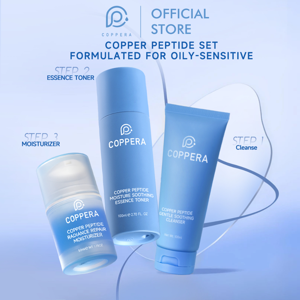 Urbanx x COPPERA Copper Peptide Series Moisturizer/Sooting Cleanse/Essence Toner  Moisturizing Sooth