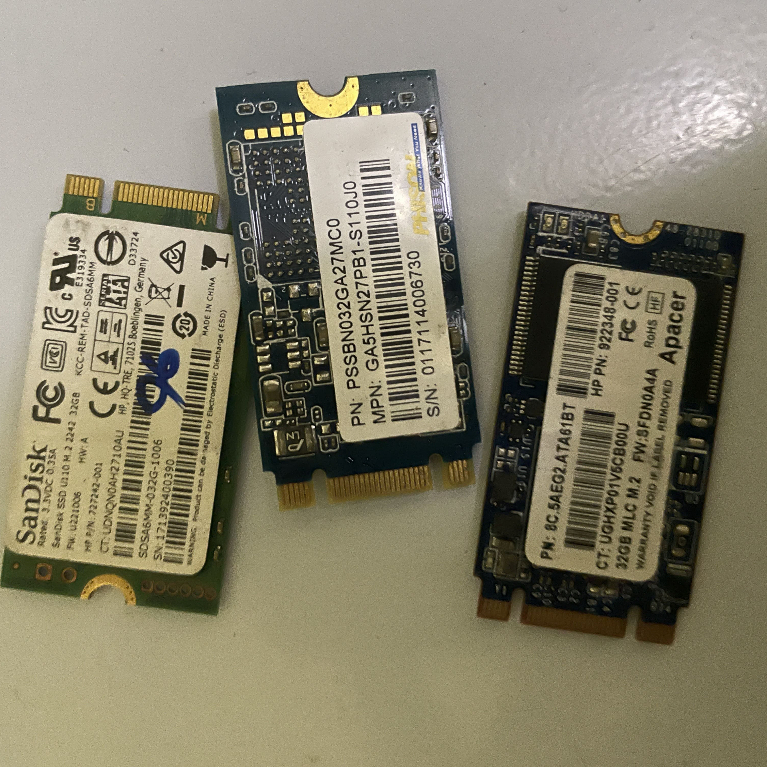SSD M.2 SATA 2242 16GB 32GB Sandisk Apacer BIWIN Seken Copotan Original - Sentinel Aman Normal