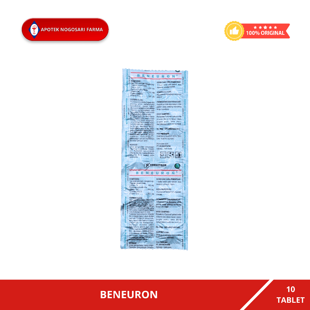 Beneuron 10 Tablet - Vitamin B1 B6 B12
