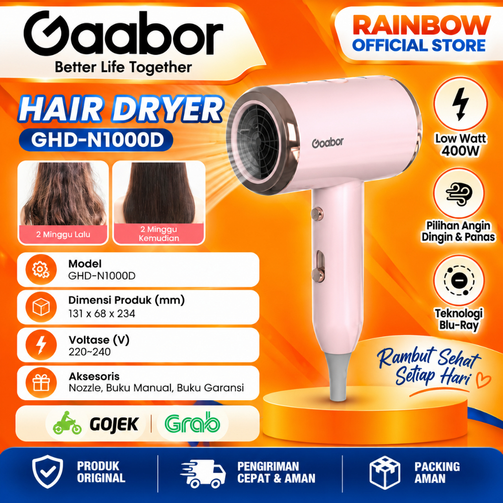 Blu-Ray Hair Dryer Gaabor GHD-N1000D