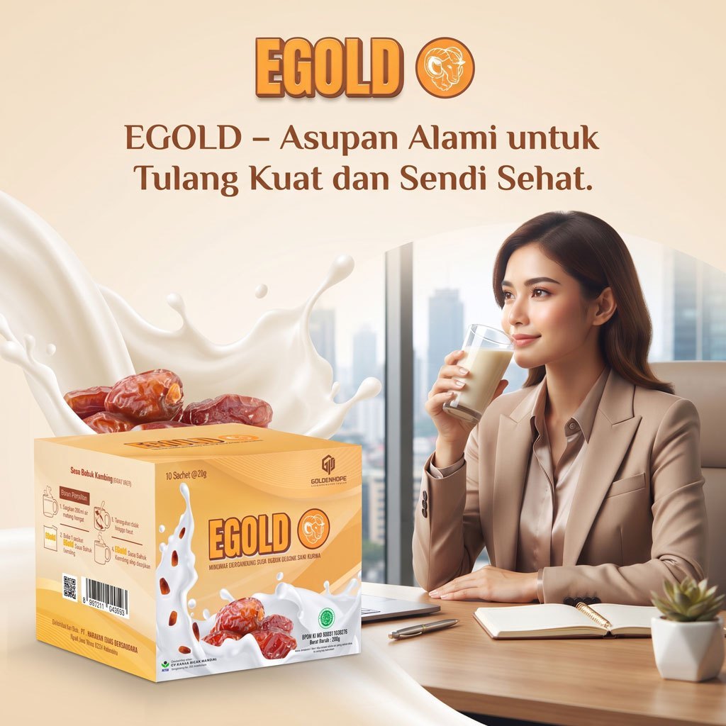 EGOLD SUSU KAMBING UNTUK TULANG SENDI 10 SACHET
