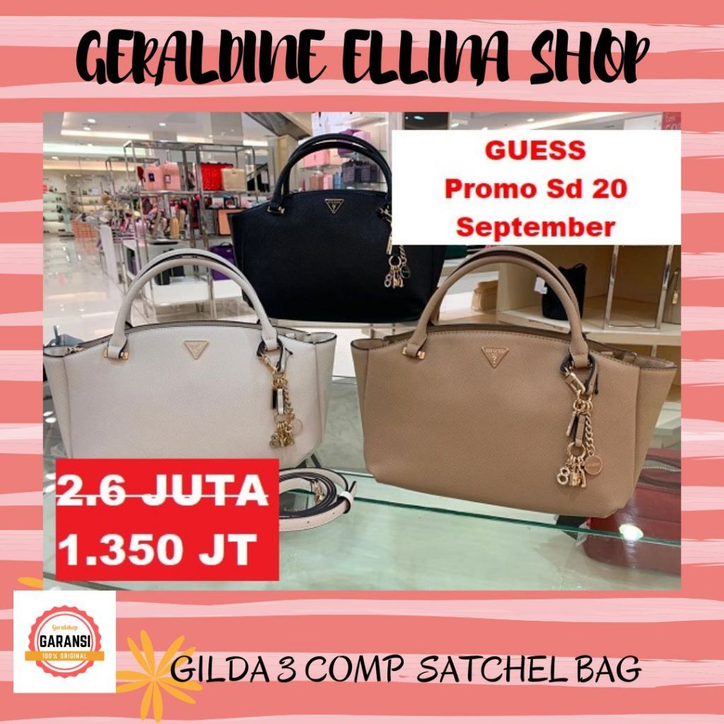 Tas Wanita Guess 100% Original SALE satchel bag seri GIULLY MINI