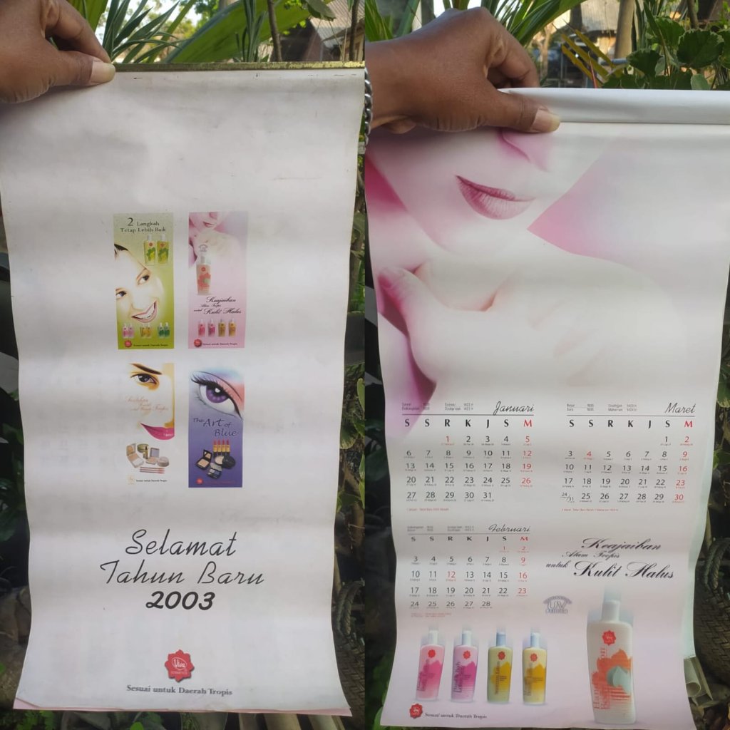 [ LENGKAP ] KOLEKSI KALENDER DINDING TAHUN 2003 KOLEKSI PRODUK JADUL LAWAS