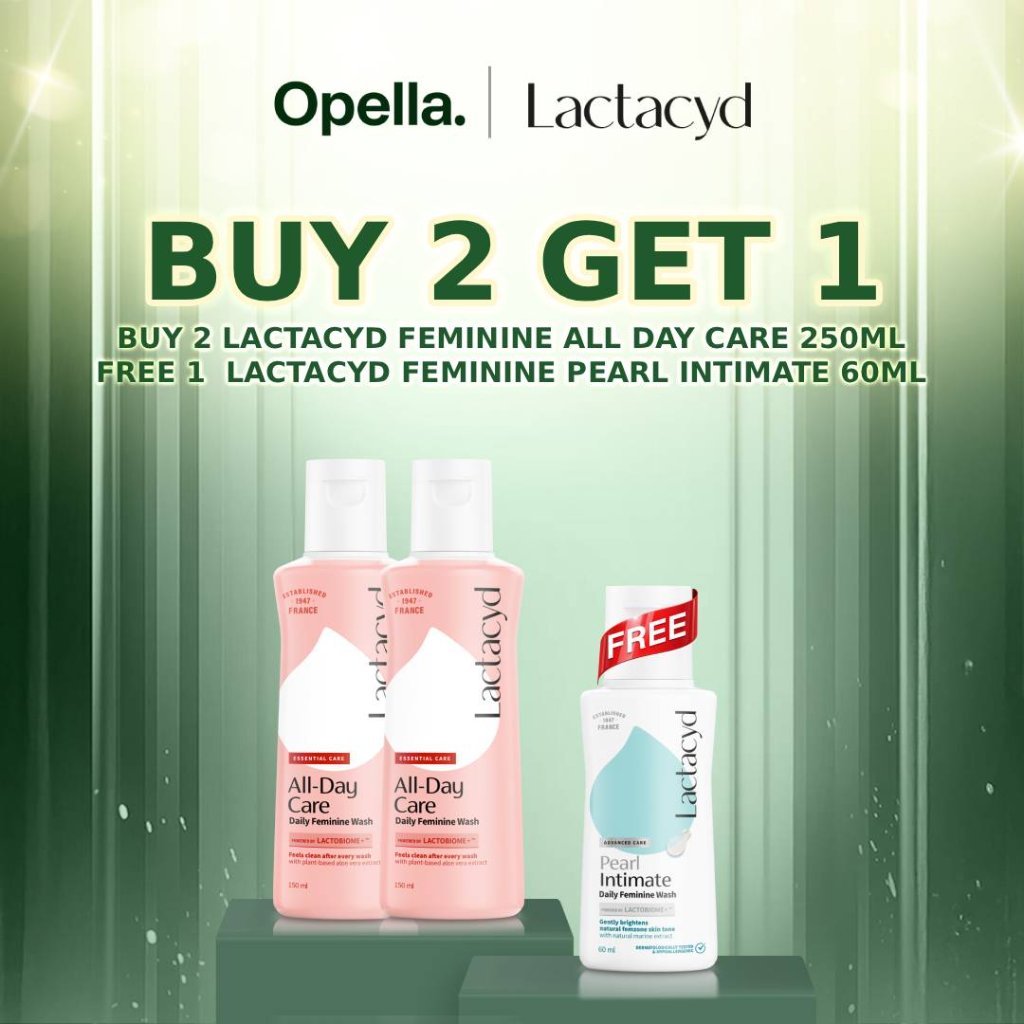 (BUY 2 GET 1) Lactacyd All Day Care Feminine Wash 2x250mL - Pembersih Kewanitaan untuk Melindungi da