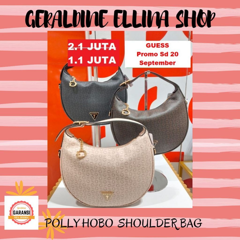 Tas selempang wanita Guess shoulder bag original 100% seri ZARIA MINI TOP