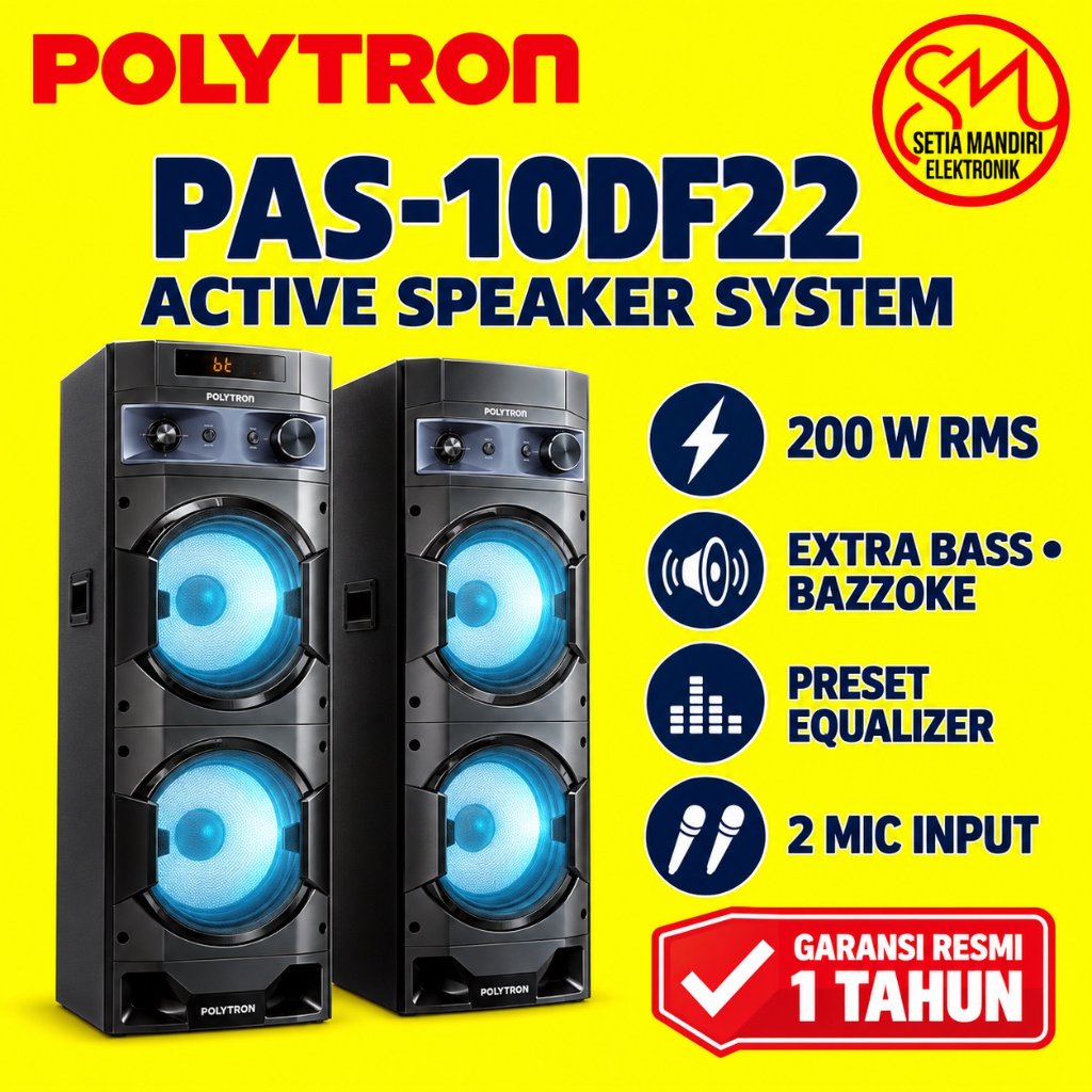 POLYTRON SPEAKER AUDIO PAS 10DF28 / PAS 10DF22 / PAS 10DF38 / PAS 8CF28 PAS10D28 USB BLUETOOTH