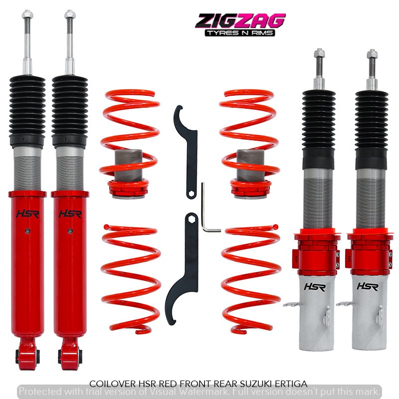 COILOVER HSR RED FRONT REAR SUZUKI ERTIGA, FRONX