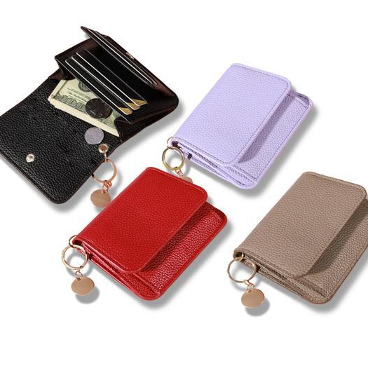 Palomino - Dompet Wanita Elegan Gaya Korea Warna Dompet Kecil Simpel Dapat Memegang Banyak Kartu