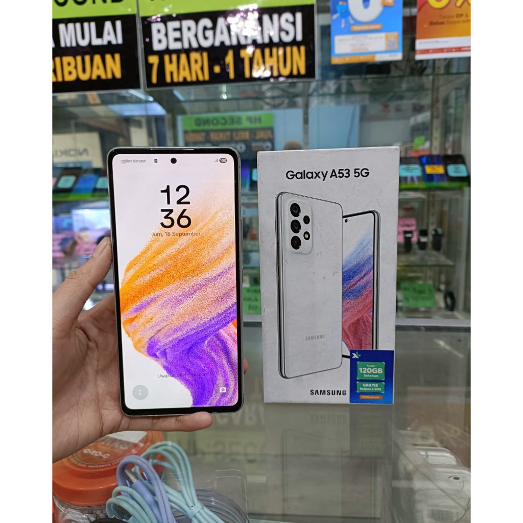 SAMSUNG GALAXY A53 5G 8/256GB SECOND SEKEN BEKAS RAM 8GB ROM 256GB