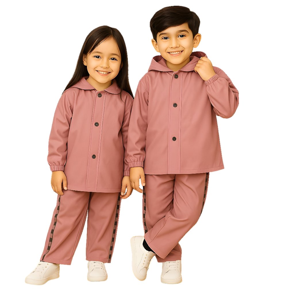 Jas Hujan Anak Karakter Laki-laki dan Perempuan Bahan PVC Tebal Elastis Halus dan Lembut Anti Rembes