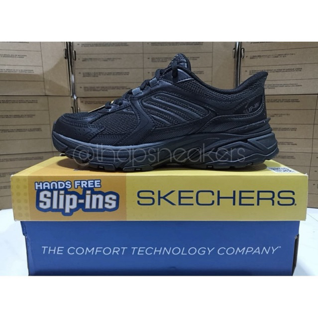 Sepatu Pria Skechers Stamina Sport - Lexxor Black Original PT MAP Resmi