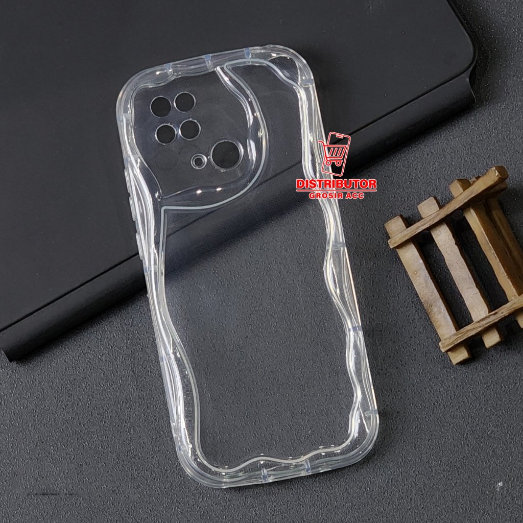 REDMI 10C CASE MELTING WAVY CLEAR SOFT CASE REDMI 10C  G01