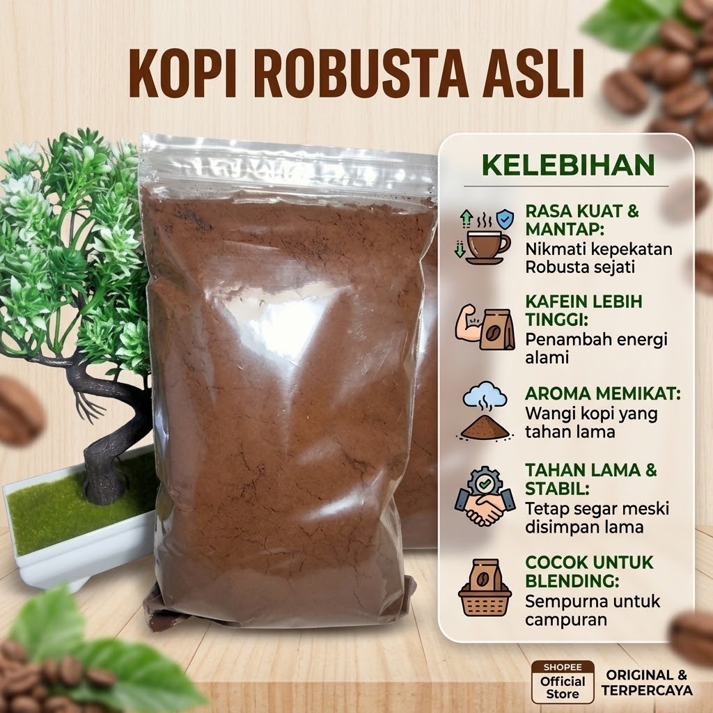 KOPI ROBUSTA MURNI (KOPI UNGARAN)