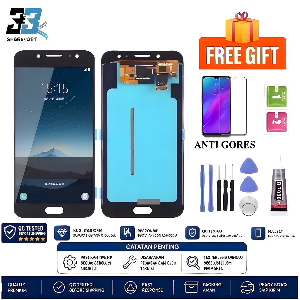LCD FULLSET SAMSUNG C710 / J7 PLUS / C8 / J7plus / C7100 / C7 2018 ORI