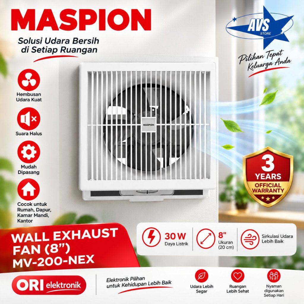 MASPION EXHAUST FAN MV 200NEX