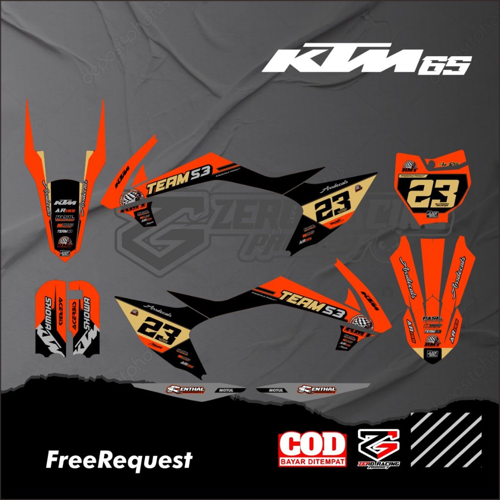 DECAL KTM 65 FULL BODY STIKER KTM 65