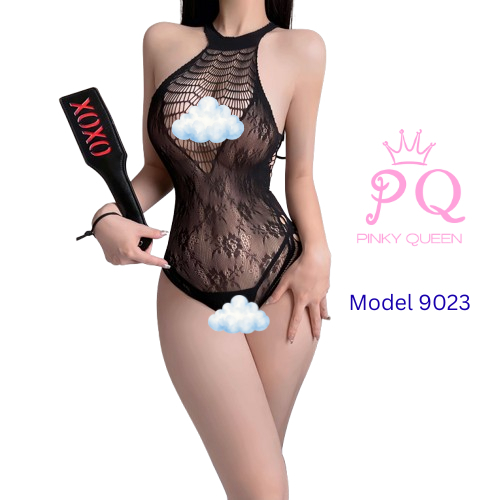 Lingerie Seksi Plus Size Babydoll Jaring Bodystocking Model 9023