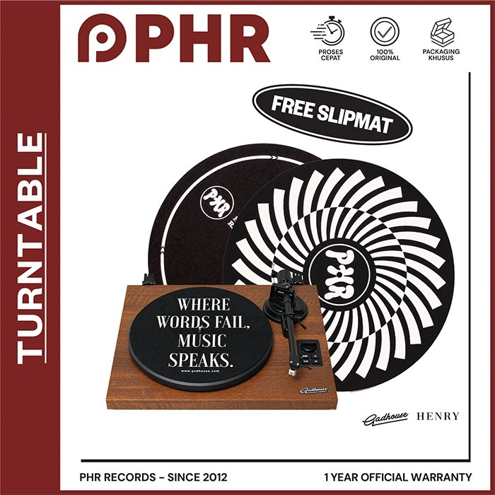 TURNTABLE GADHOUSE HENRY - Turntable SET Player (Pemutar Piringan Hitam)