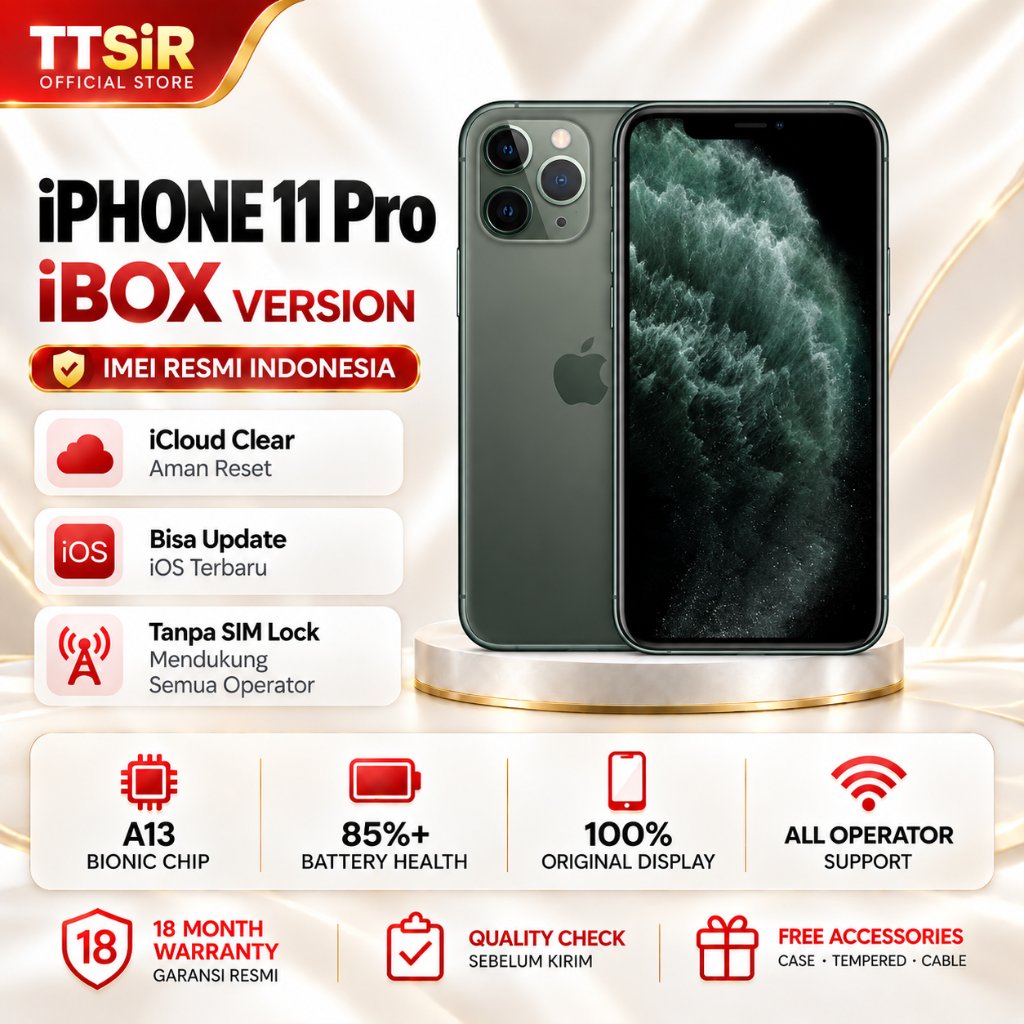 iPhone 11 Pro Max iBox Original 100% Second Ori iP 11 Second Bekas 64GB 256G