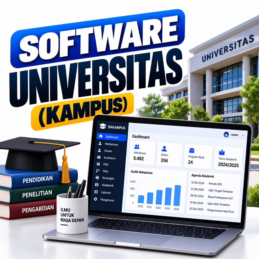 Software Universitas Kampus Perguruan Tinggi Akademik Mahasiswa Dosen SIAKAD Administrasi Aplikasi T