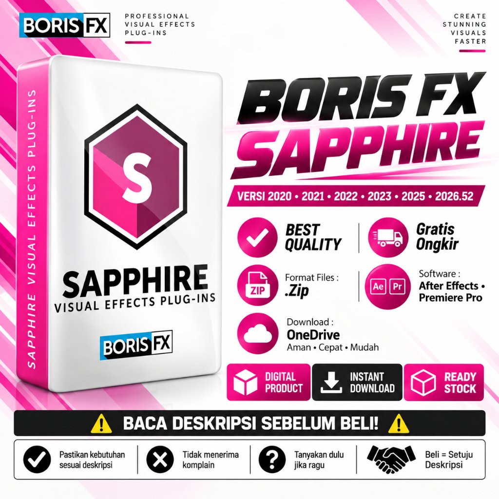 After Effects - Premiere Pro Plugin - Boris FX Sapphire 2021 - 2022 - 2023 - 2025 - 280525