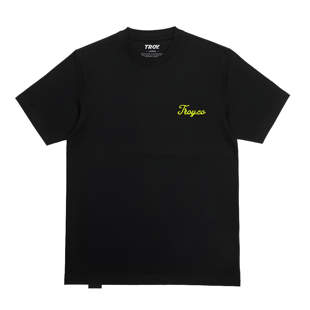 Troy Company T-Shirt Black Cycling Club - Kaos Pria Lengan Pendek Hitam MTD 3722