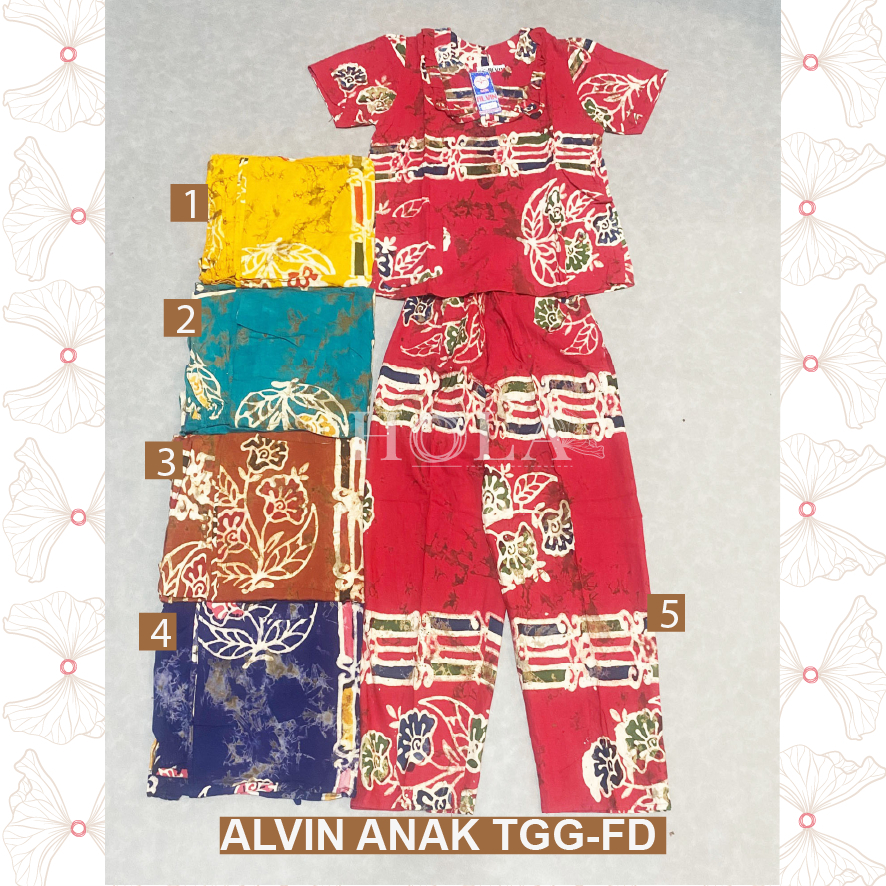 HOLA_FASH | SETELAN ALVIN TANGGUNG, SETELAN BATIK ANAK TANGGUNG