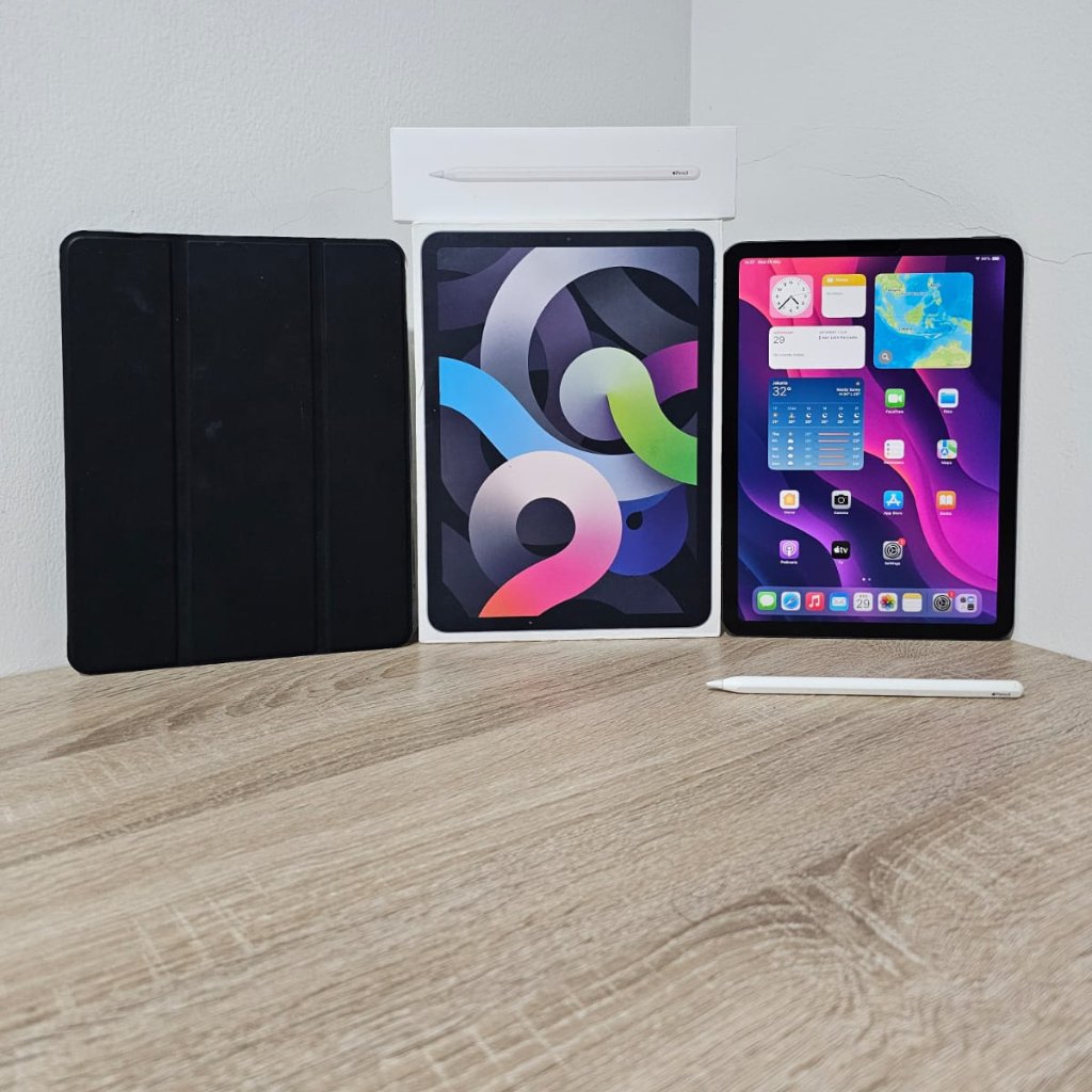 iPad Air 4 64GB 64 GB Wifi Only Ex Resmi iBox + Apple Pencil 4th 2020 10.9"