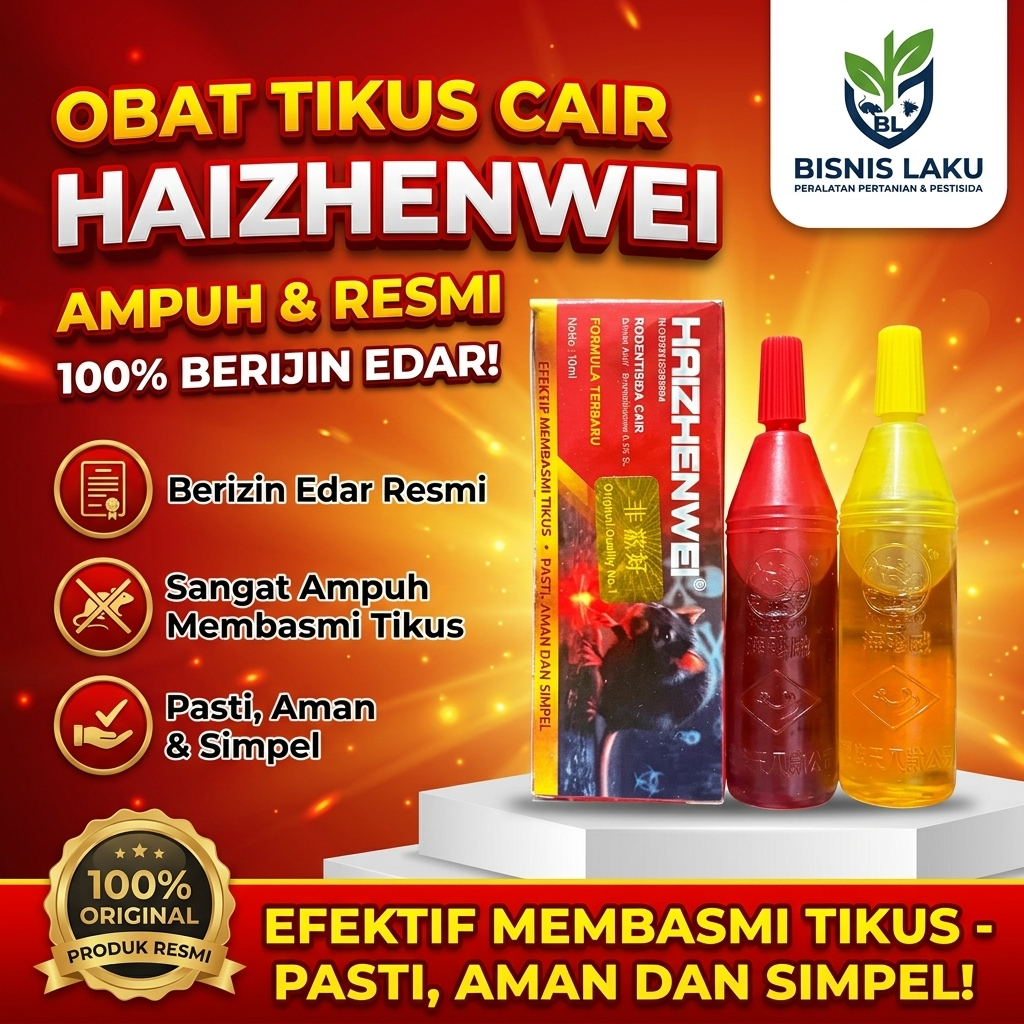 RACUN TIKUS CAIR 2M HAIZHENWEI DOSIS TINGGI /RACUN TIKUS 2M CEBOL/RACUN TIKUS 2M DOSIS 0,99%