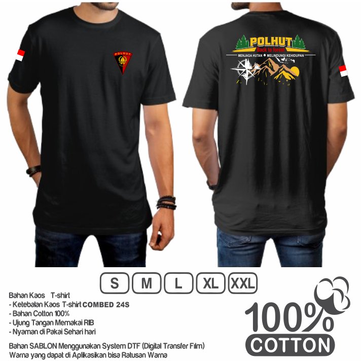 kaos POLHUT terbaru lengan pendek/Baju polhut