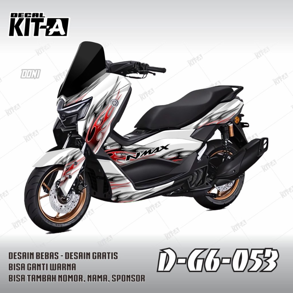 DEKAL STIKER MOTOR YAMAHA NMAX OLD nmax turbo Stiker Nmax neo warna biru putih