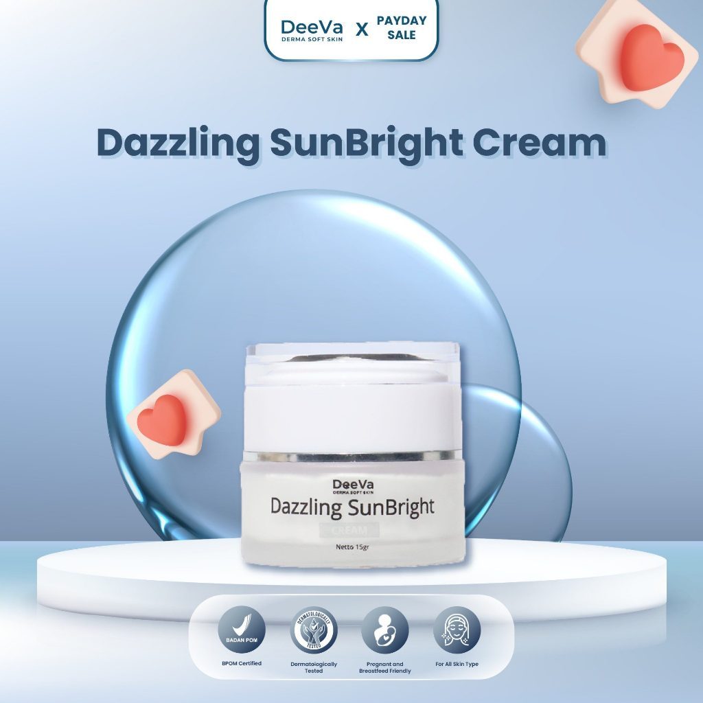 DeeVa Derma Soft Skin - Dazzling SunBright Cream with 7X Ceramide & 4X Hyaluronate (moisturizer / pe