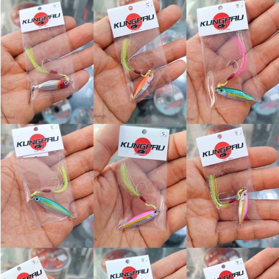 Lure Micro Jig 5 gram - Umpan Pancing Metal Jig 5gr - Kungpau 5 gram