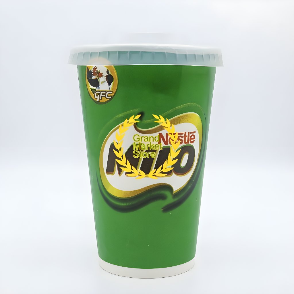 [CUCI GUDANG] Paper Cup+tutup / Paper Cup Milo Uk 8 oz / /Gelas Milo/Gelas minuman dingin/Gelas minu