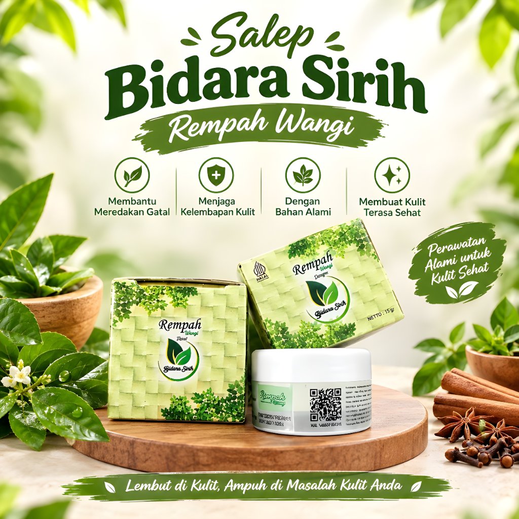 SALEP GATAL EKSIM PANU DERMATITIS BIDARA SIRIH AMPUH TUNTAS GATAL