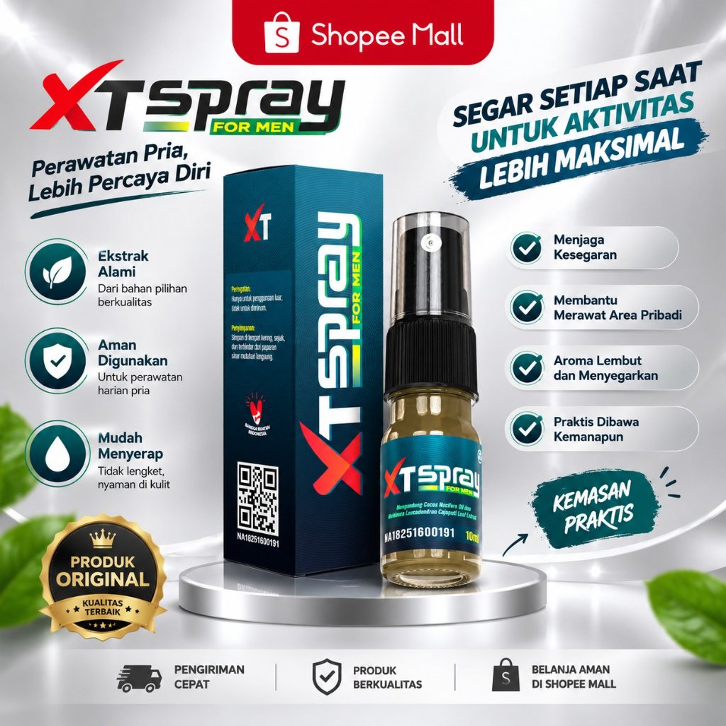 XT Spray Minyak Pijat Oba Kuat Pria Tahan Lama