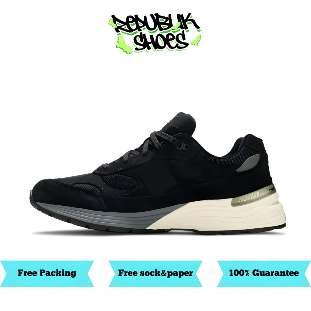 Sepatu Pria 992 Black Grey 100% Bnib