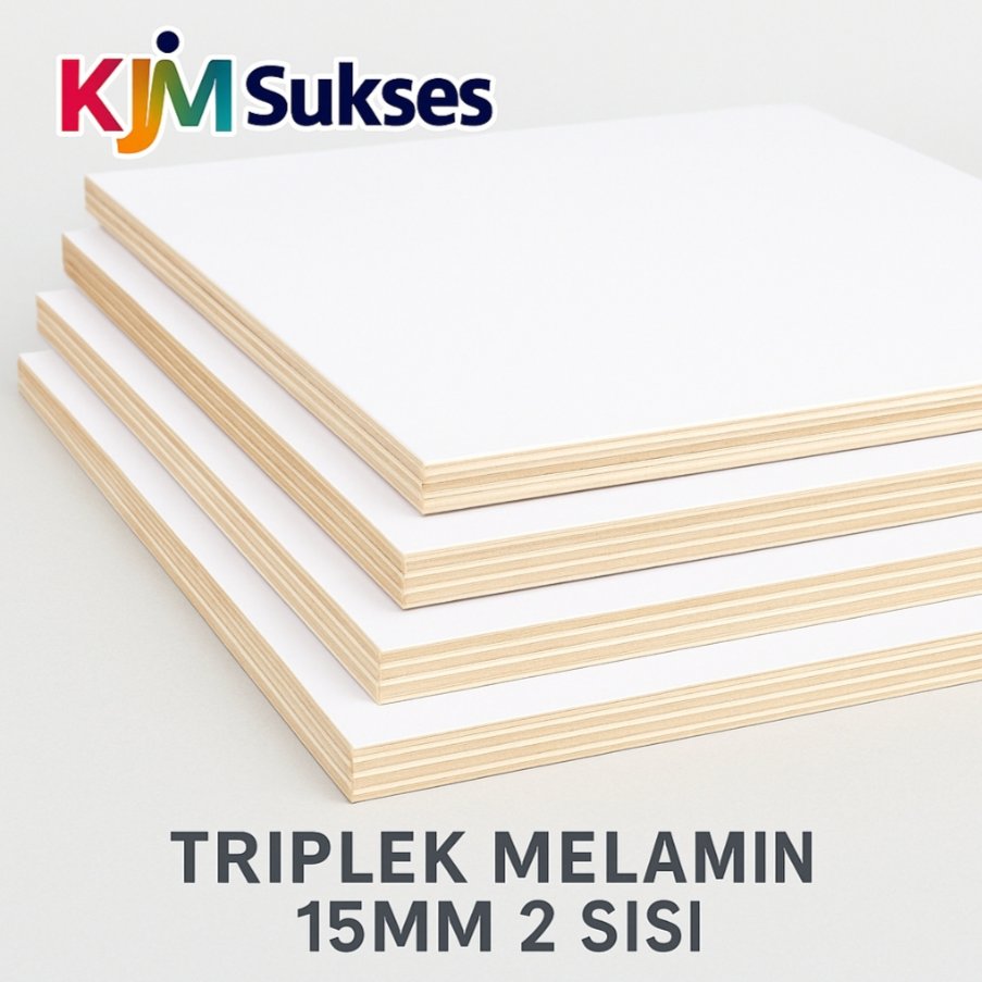 Triplek Melamin 15mm 2 sisi Lembaran