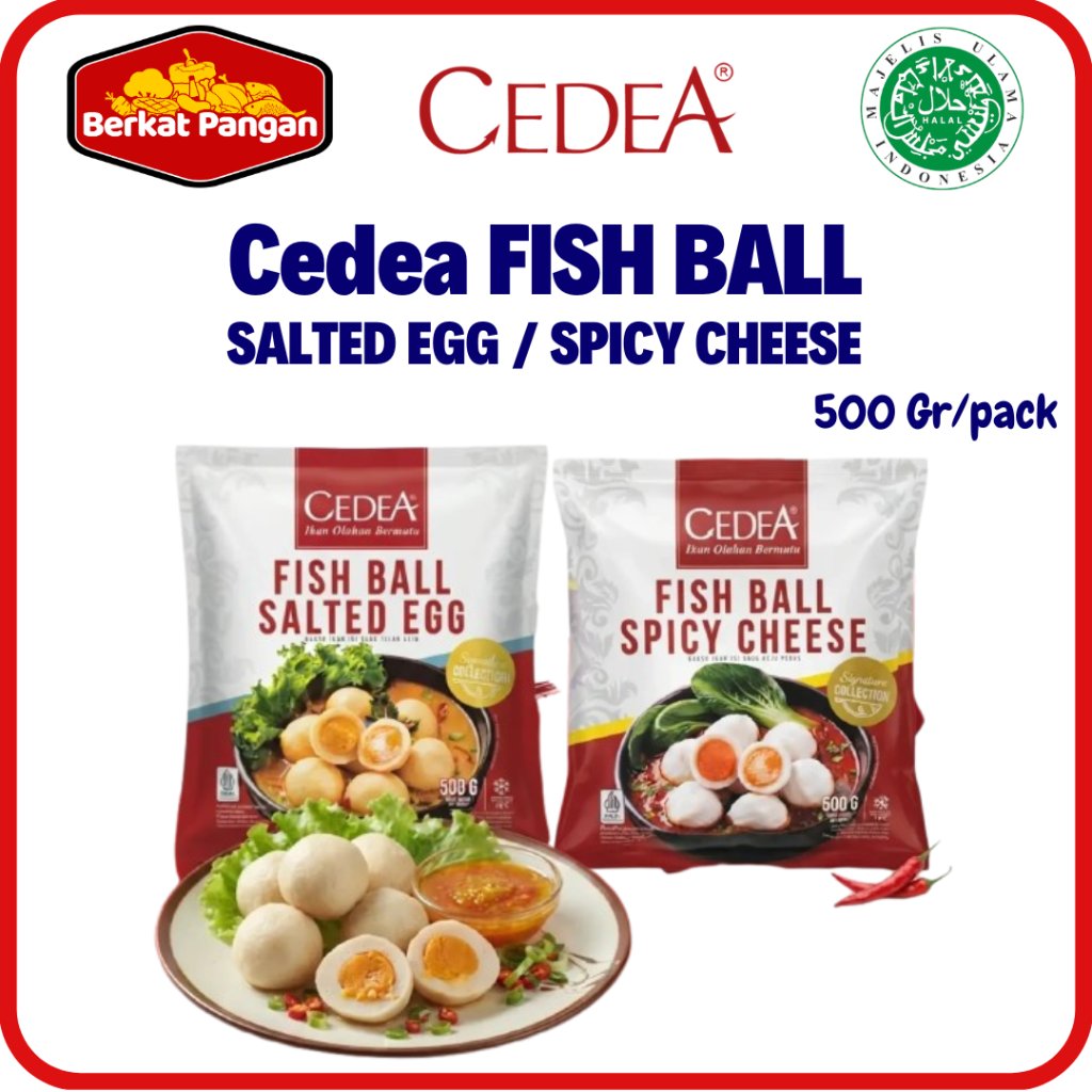 CEDEA Fish Ball Salted Egg / Fish Ball Spicy Cheese 500gr