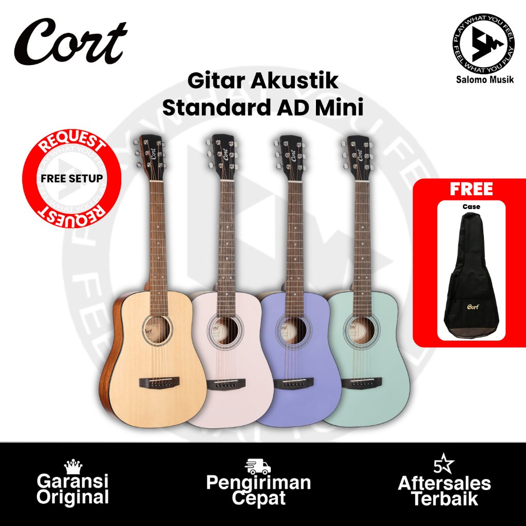 Gitar Akustik Cort AD MINI OP 3/4 Original + Gigbag