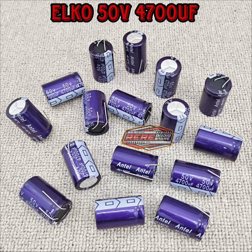 Elco kapasitor 50v 4700uf Elko terbaik Merk Antel/ Rubycon
