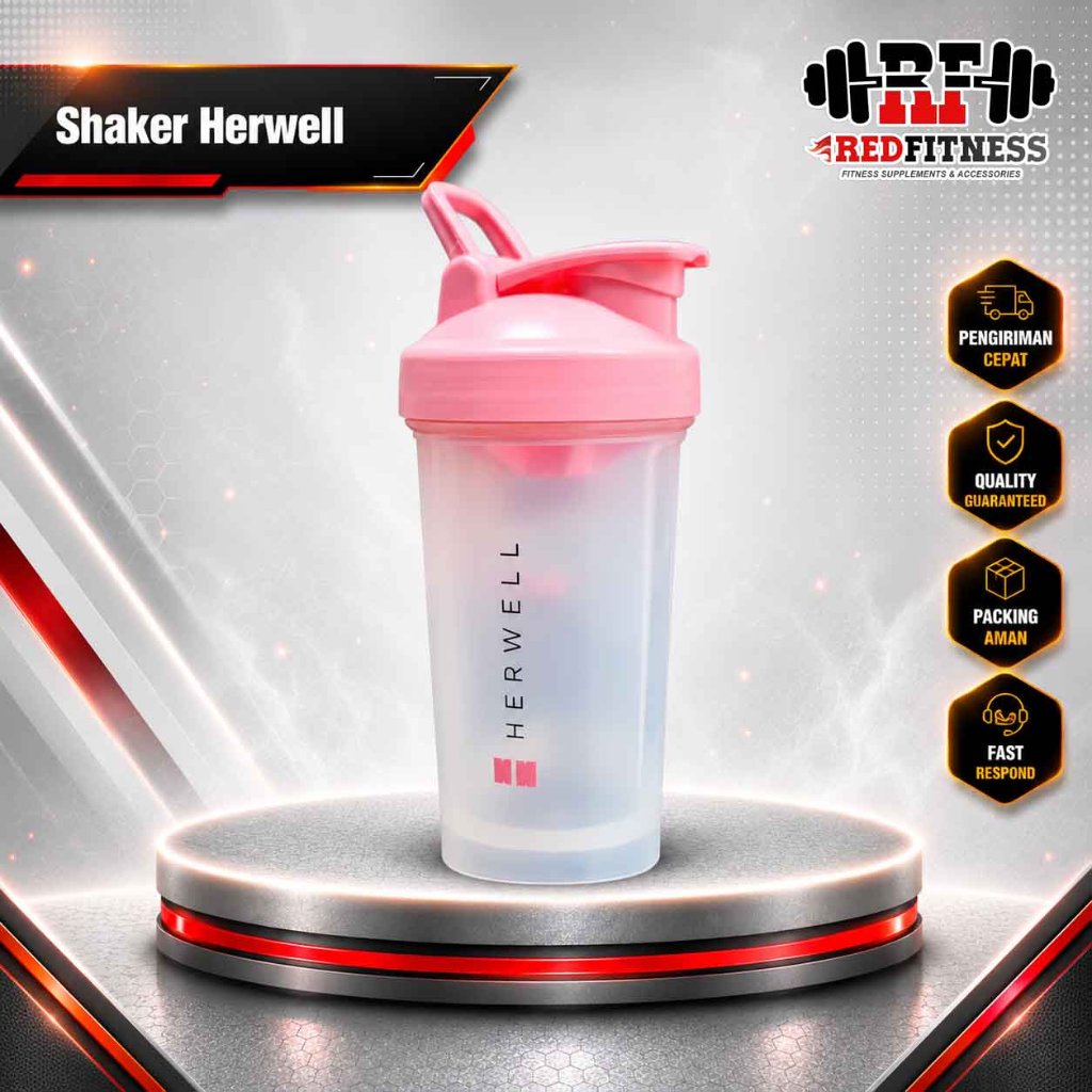 Botol Shaker Herwell Original / Tumbler Susu Minuman 400 & 600 ml